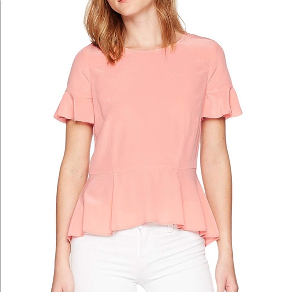 Joie Tops - NWT Joie Aquanetta Silk Peplum Top XS